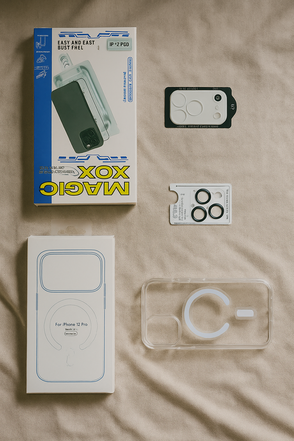 5-i-1 Skyddspaket för iPhone 17 pro max (2 Skärmskydd + 2 Kameralinsskydd + 1 Skal)