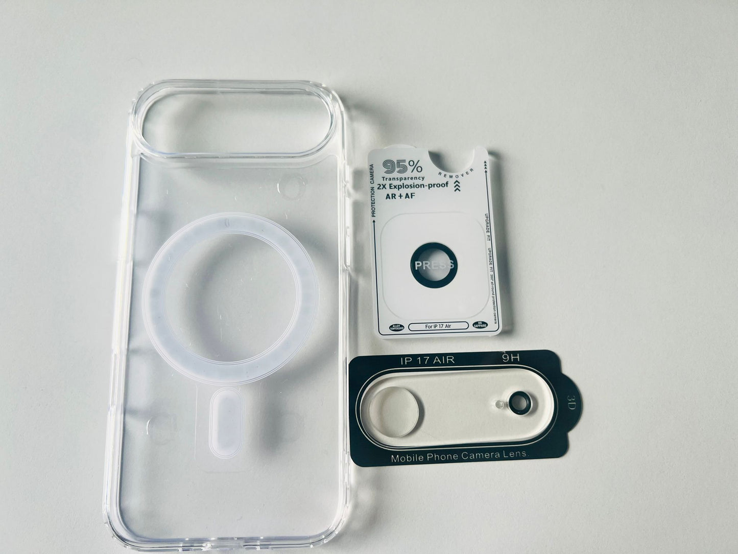 iPhone 17 Pro Max 3-i-1 Skyddspaket – Transparent MagSafe Skal + Kameraskydd i Ram + 3x Linsskydd