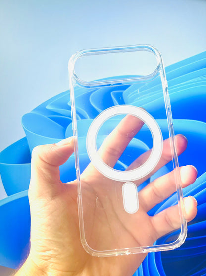 iPhone 17 Air – Transparent MagSafe-fodral med dubbla kameraskydd: Separata linskåpor och fullramsskydd