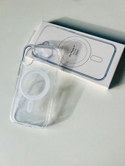 3-i-1-paket med komplett skydd för iPhone 17 | Magic Box skärmskydd + dubbla kameralinsskydd + transparent MagSafe-skal