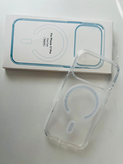 iPhone 17 Pro 3-i-1 Skyddspaket – Transparent MagSafe Skal + Kameralinsskydd i Ram + 3x Linsskydd