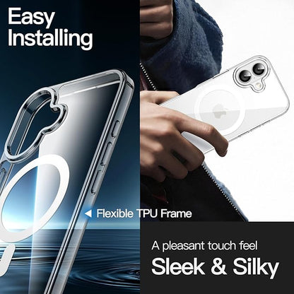 iPhone 17 3-i-1 skyddspaket – Transparent MagSafe-fodral + kameraram skydd + separata linskydd