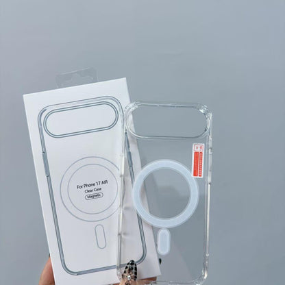 iPhone 17 Air 3-i-1 Skyddspaket – Transparent MagSafe Skal + Kameraskydd i Ram + Linsskydd