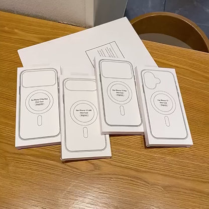 iPhone 17 3-i-1 skyddspaket – Transparent MagSafe-fodral + kameraram skydd + separata linskydd